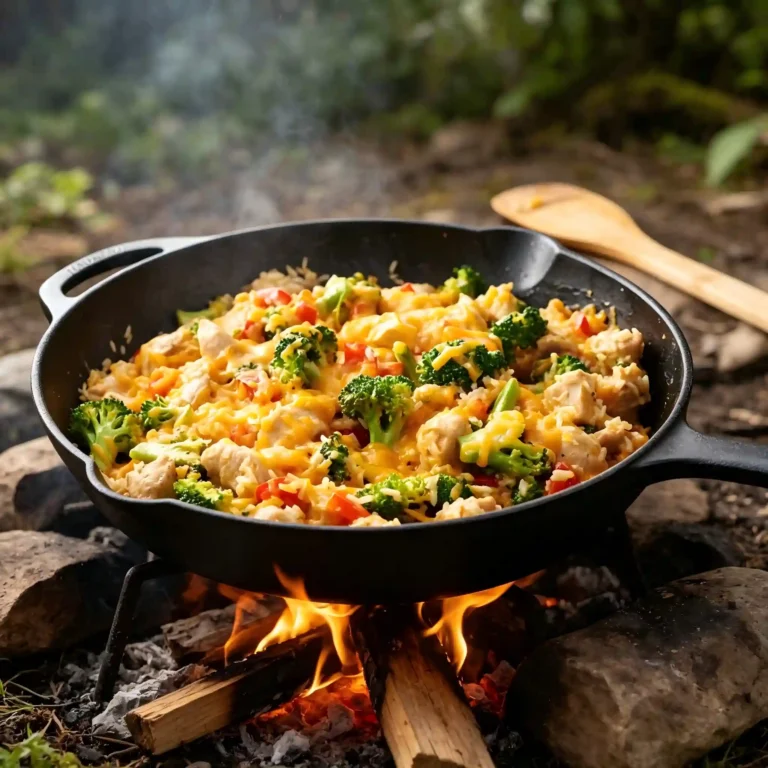 Cast Iron Perfection: Easy Cheesy Chicken & Broccoli Rice
