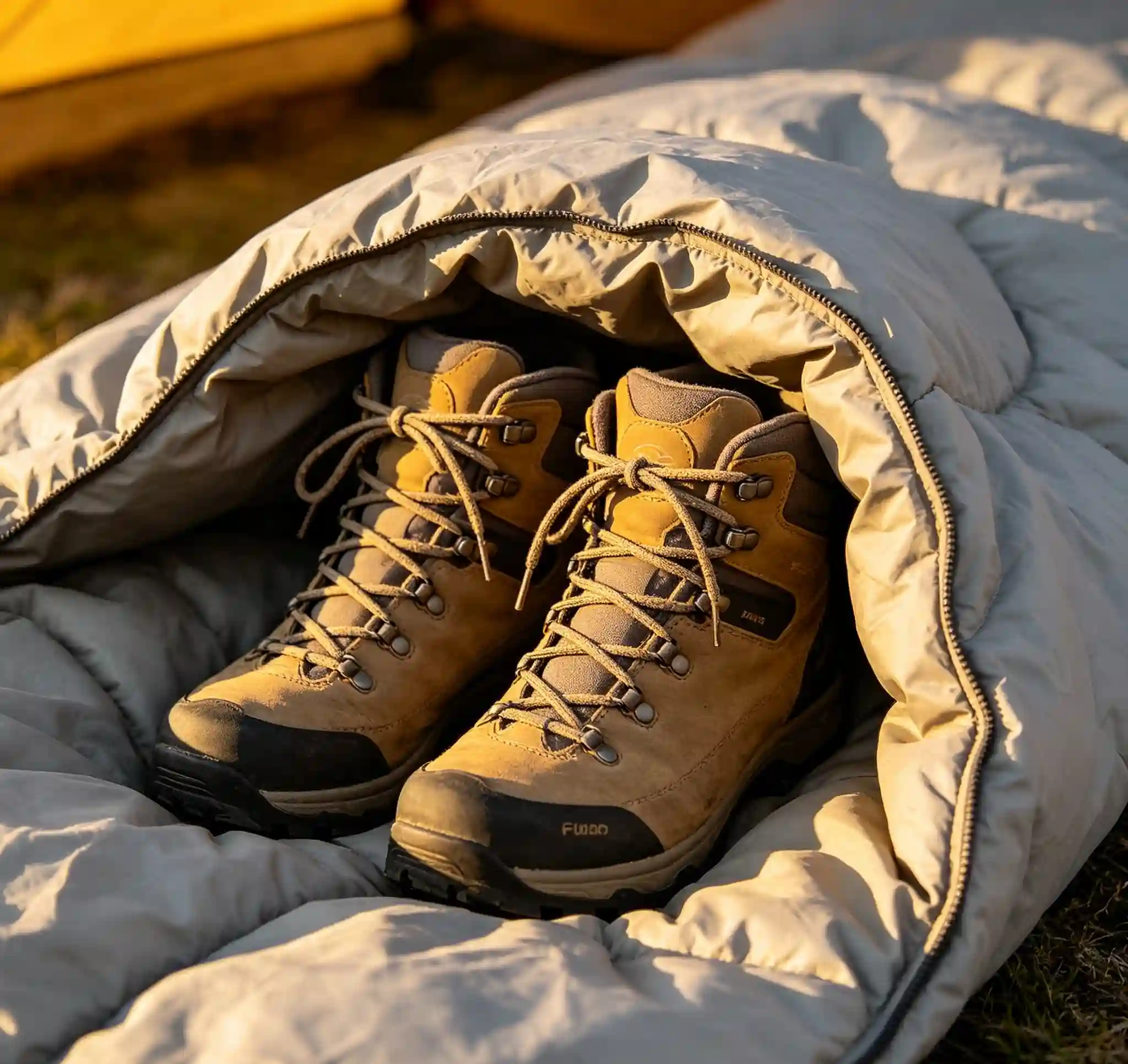 Why You Should Tuck Your Boots Inside Your Sleeping Bag On Freezing Nights?