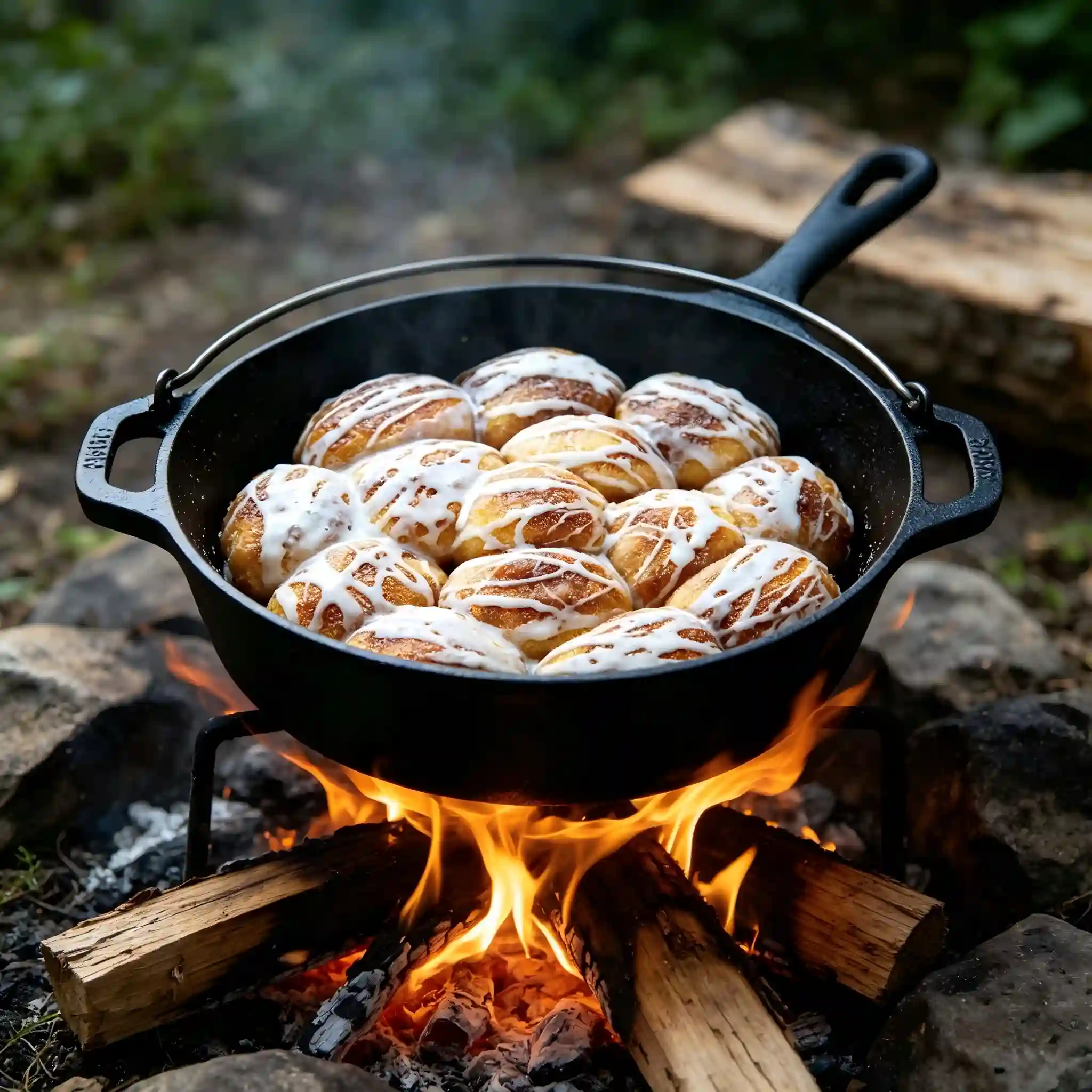 Skillet Cinnamon Roll Pull-Apart
