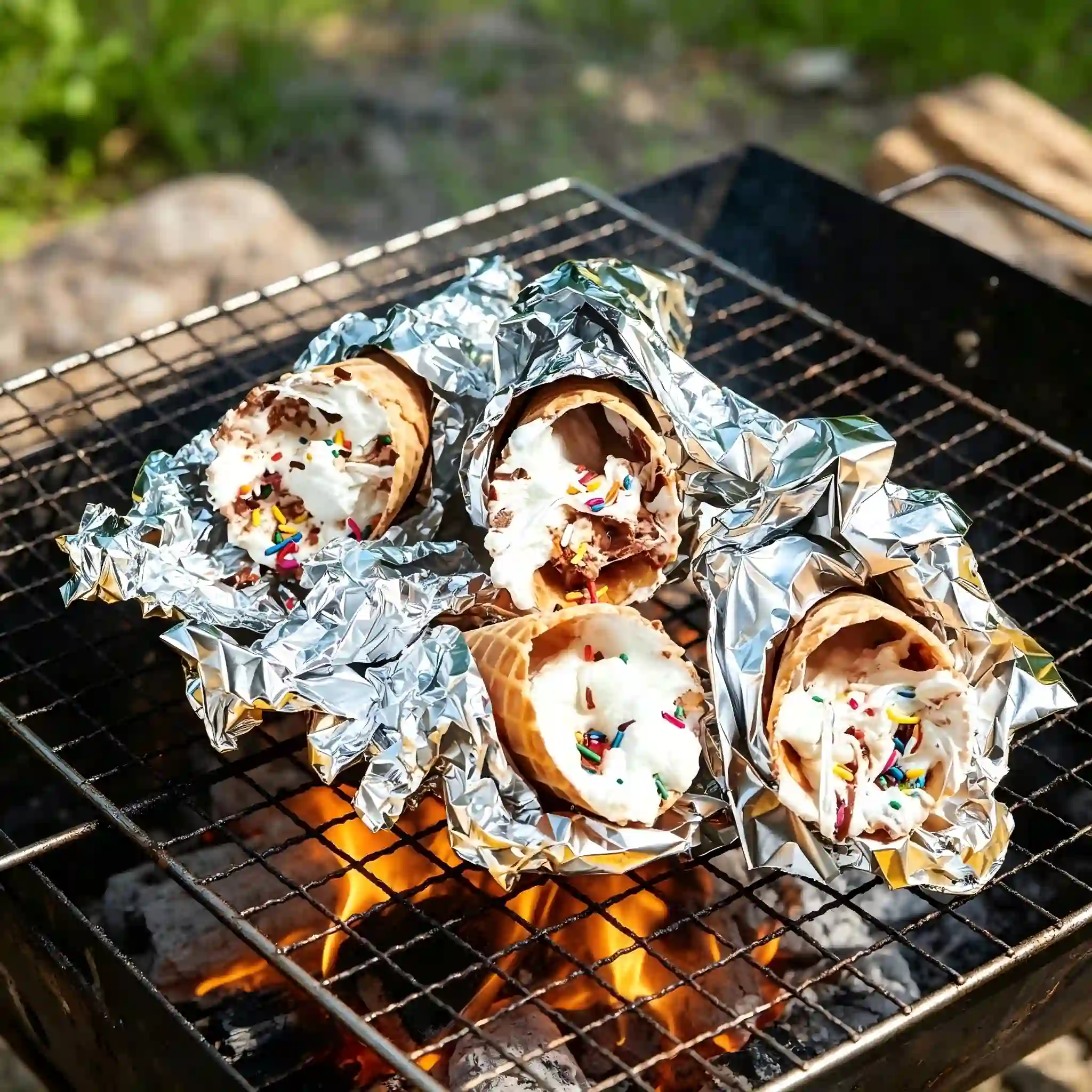 The Ultimate Campfire Treat: Easy Loaded Waffle Cones
