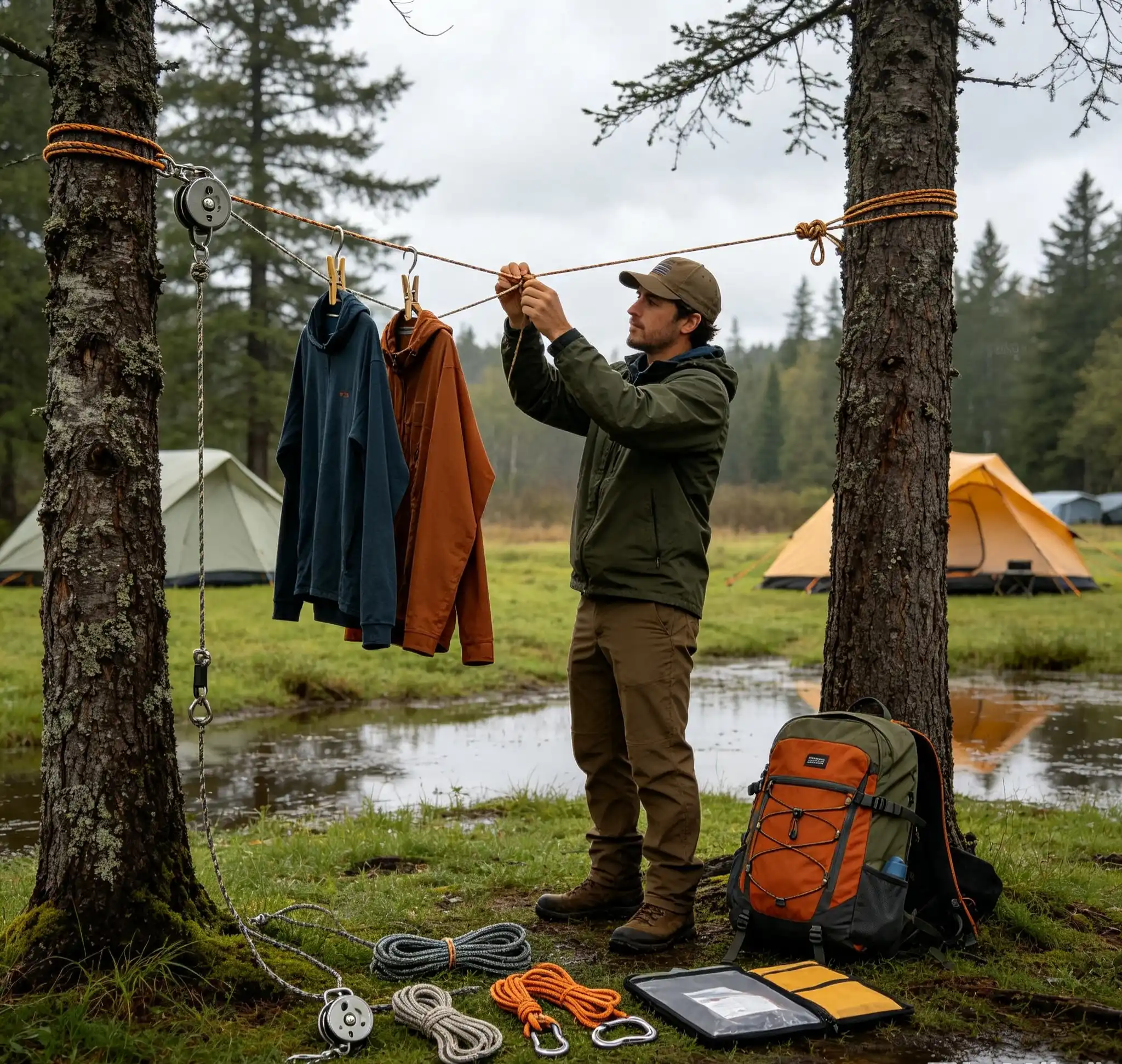 8 Camp‑Cord Engineering Tricks for a Raise‑Lower Clothesline